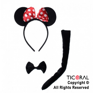 SET MINNIE VINCHA MOO Y COLA x 1
